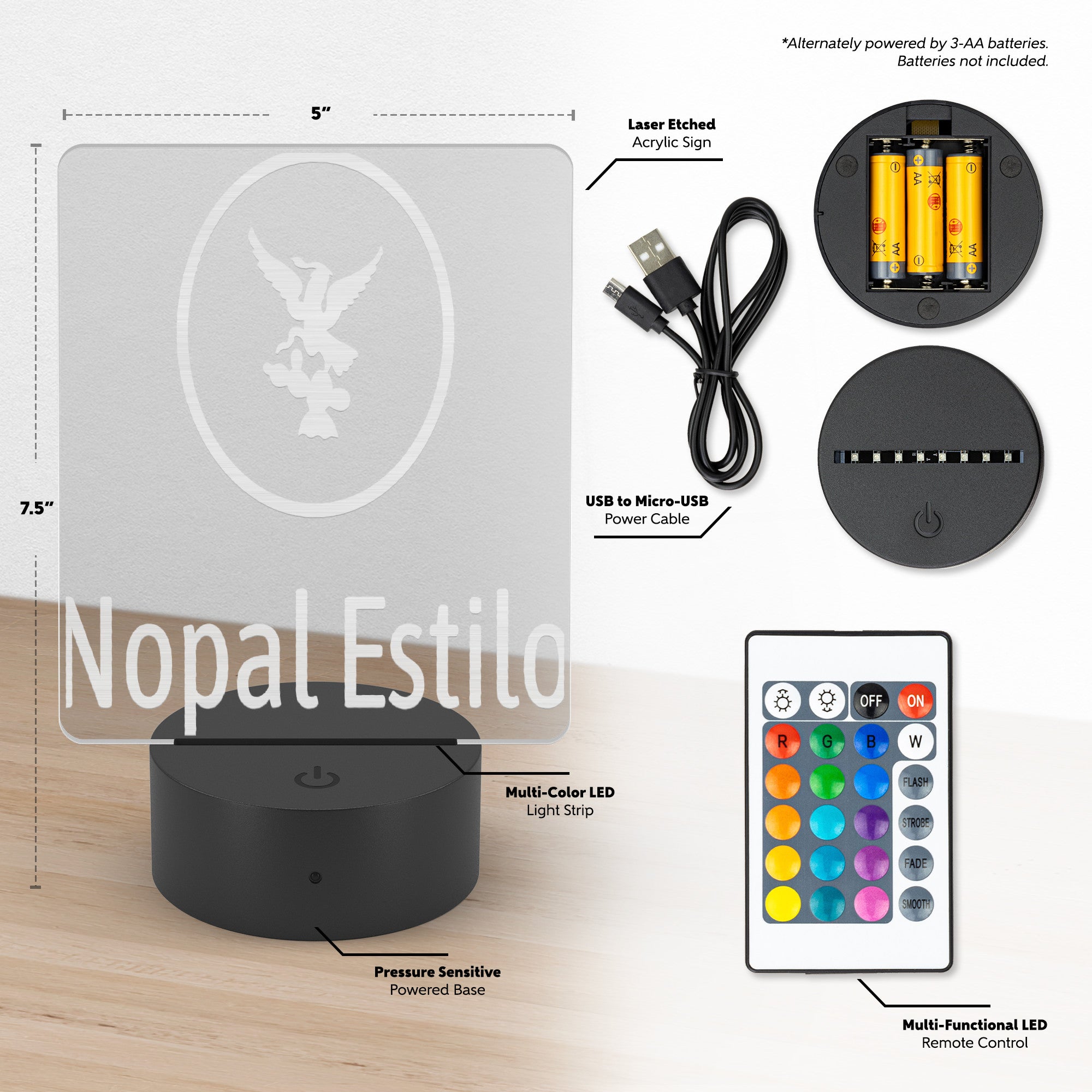 Nopal Estilo LED Sign