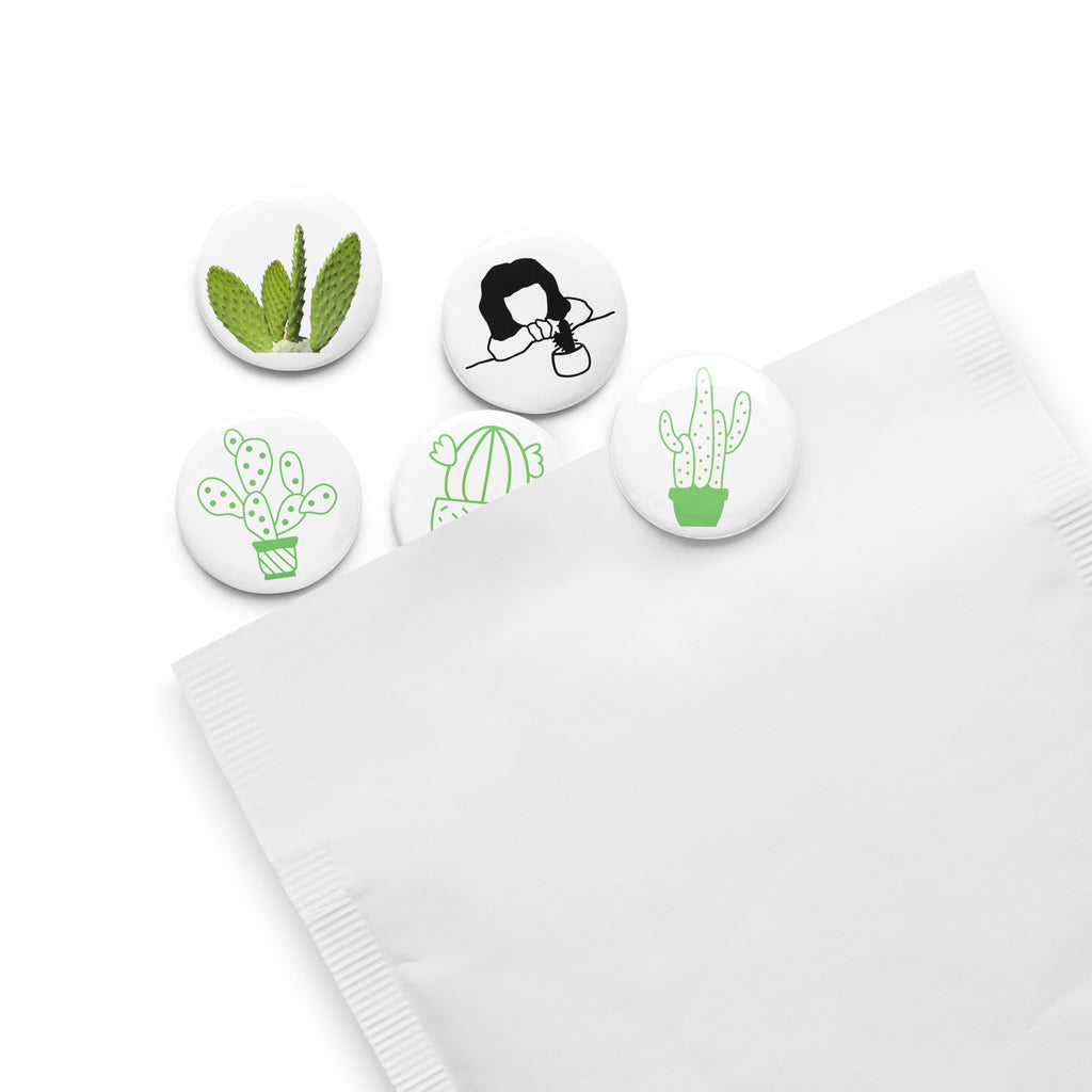 Set of pin buttons